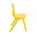 Titan One Piece Classroom Chair 482x510x829mm Yellow KF72178 KF72178