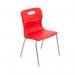 Titan 4 Leg Classroom Chair 438x398x670mm Red KF72179