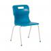 Titan 4 Leg Classroom Chair 438x398x670mm Blue KF72180 KF72180