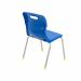 Titan 4 Leg Classroom Chair 438x398x670mm Blue KF72180 KF72180