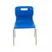 Titan 4 Leg Classroom Chair 438x398x670mm Blue KF72180 KF72180