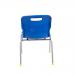 Titan 4 Leg Classroom Chair 438x398x670mm Blue KF72180 KF72180