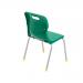 Titan 4 Leg Classroom Chair 438x398x670mm Green KF72181 KF72181
