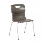 Titan 4 Leg Classroom Chair 438x398x670mm Charcoal KF72182 KF72182