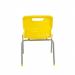 Titan 4 Leg Classroom Chair 438x398x670mm Yellow KF72183 KF72183