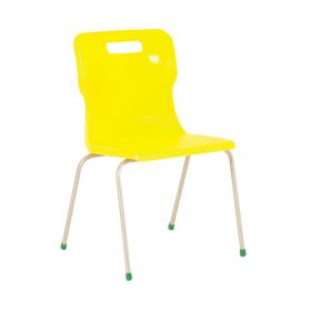 Titan 4 Leg Classroom Chair 438x398x670mm Yellow KF72183 KF72183