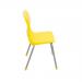 Titan 4 Leg Classroom Chair 438x398x670mm Yellow KF72183 KF72183