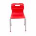 Titan 4 Leg Classroom Chair 438x416x700mm Red KF72184 KF72184