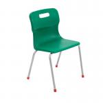 Titan 4 Leg Classroom Chair 438x416x700mm Green KF72186 KF72186