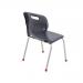 Titan 4 Leg Classroom Chair 438x416x322mm Charcoal KF72187 KF72187