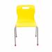 Titan 4 Leg Classroom Chair 438x416x700mm Yellow KF72188 KF72188