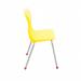 Titan 4 Leg Classroom Chair 438x416x700mm Yellow KF72188 KF72188