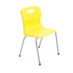Cheap Stationery Supply of Titan 4 Leg Classroom Chair 438x416x700mm Yellow KF72188 KF72188 Office Statationery