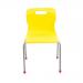 Titan 4 Leg Classroom Chair 438x416x700mm Yellow KF72188 KF72188