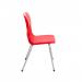 Titan 4 Leg Classroom Chair 497x477x790mm Red KF72189 KF72189