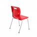 Titan 4 Leg Classroom Chair 497x477x790mm Red KF72189 KF72189