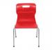 Titan 4 Leg Classroom Chair 497x477x790mm Red KF72189 KF72189