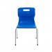 Titan 4 Leg Classroom Chair 497x477x790mm Blue KF72190 KF72190