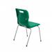 Titan 4 Leg Classroom Chair 497x477x790mm Green KF72191 KF72191