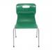 Titan 4 Leg Classroom Chair 497x477x790mm Green KF72191 KF72191