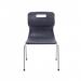 Titan 4 Leg Classroom Chair 497x477x790mm Charcoal KF72192 KF72192