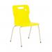 Titan 4 Leg Classroom Chair 497x477x790mm Yellow KF72193 KF72193