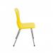 Titan 4 Leg Classroom Chair 497x477x790mm Yellow KF72193 KF72193