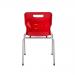 Titan 4 Leg Classroom Chair 497x477x790mm Red KF72189 KF72194