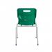 Titan 4 Leg Classroom Chair 497x495x820mm Green KF72196 KF72196