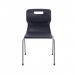 Titan 4 Leg Classroom Chair 497x495x820mm Charcoal KF72197 KF72197