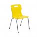 Titan 4 Leg Classroom Chair 497x495x820mm Yellow KF72198