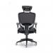 Arista Lexi High Back Chair with Headrest 710x310x600mm Black KF72245 KF72245