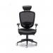 Arista Lexi High Back Chair with Headrest 710x310x600mm Black KF72245 KF72245