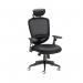 Arista Lexi High Back Chair + Headrest 710x310x600mm Black H-9056-L1 KF72245