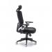 Arista Lexi High Back Chair + Headrest 710x310x600mm Black H-9056-L1 KF72245