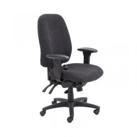 Avior Snowdon Heavy Duty High Back Chair with Lumbar Support Charcoal KF72250 KF72250