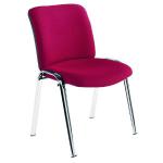 Avior Conference High Back Chrome Chair Claret KF72261 KF72261