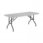VOW Jemini Rectangular Folding Table 1210x600x740mm White KF72328 KF72328