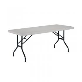 Jemini Rectangular Folding Table 1510x760x740mm White KF72329 KF72329