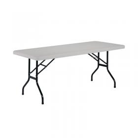 VOW Jemini Rectangular Folding Table 1510x760x740mm White KF72329 KF72329