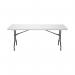 Jemini Rectangular Folding Table 1830x760x740mm White KF72330 KF72330