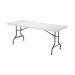 Jemini Rectangular Folding Table 1830x760x740mm White KF72330 KF72330