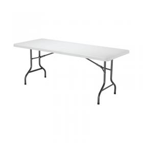 VOW Jemini Rectangular Folding Table 1830x760x740mm White KF72330 KF72330
