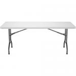 Jemini Rectangular Folding Table 1830x760x740mm White KF72330 KF72330