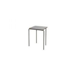 Cheap Stationery Supply of Jemini 600x600mm Classroom Table Grey with Silver Frame Pack of 1 KF72345 Office Statationery