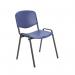 Jemini Multipurpose Stacking Chair Polypropylene 610x535x780mm Blue KF72368 KF72368