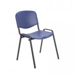 Jemini Multipurpose Stacking Chair Polypropylene 610x535x780mm Blue KF72368 KF72368