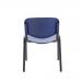 Jemini Multipurpose Stacking Chair Polypropylene 610x535x780mm Blue KF72368 KF72368