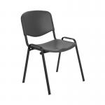 Jemini Multipurpose Stacking Chair Polypropylene 610x535x780mm Charcoal KF72369 KF72369