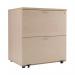 Jemini 2 Drawer Desk Side Filing Cabinet 800x600x730mm Maple KF72418 KF72418